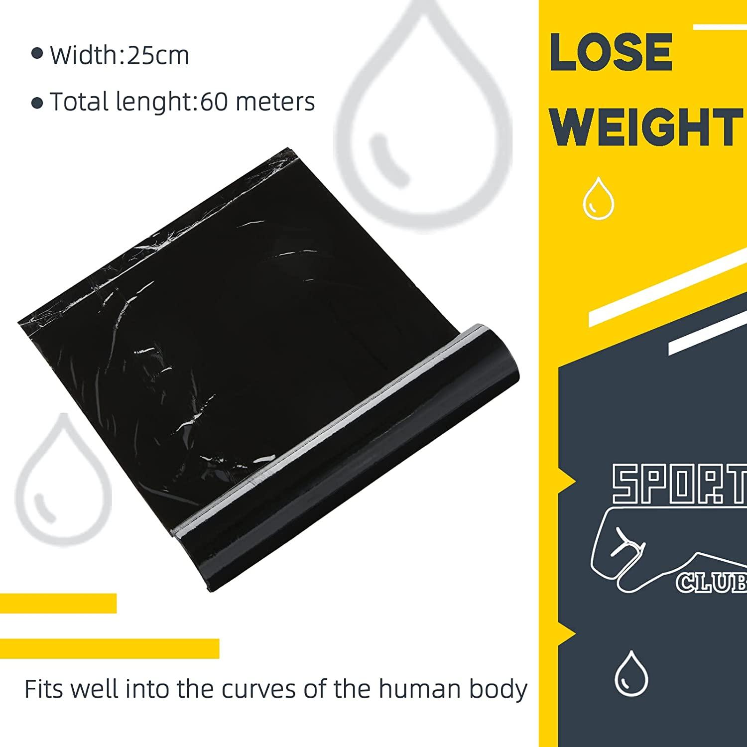 6 Rolls 60 Meters Osmotic Plastic Body Wrap Workout Sweat Enhancer Stomach  Wrap Stomach Wraps for Weight Loss Slimming Body Wrap Film for Women Men  Trainer Waist Belly Reduces Cellulite, Black price