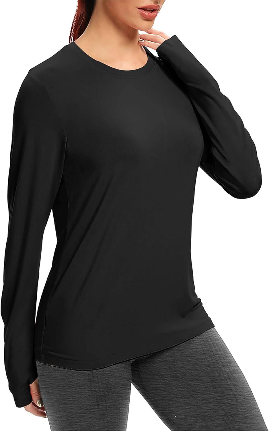 Bestisun Long Sleeve Workout Shirts for Women-Women's Athletic