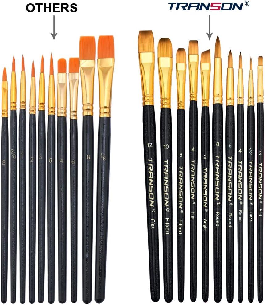 20Pcs Paint Brushes Set Nylon Hair Painting Brushes for Acrylic Painting  Watercolor Oil Detail Arts Craft