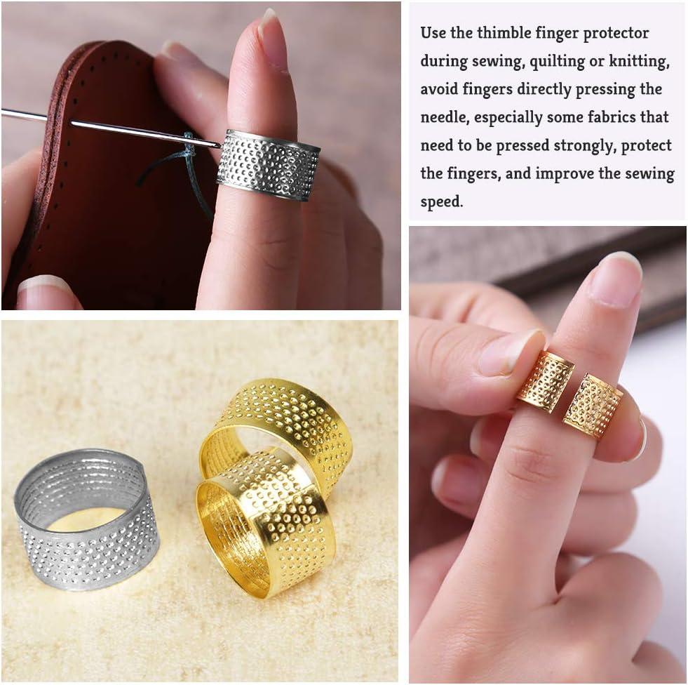 sewing thimble finger leather finger protector
