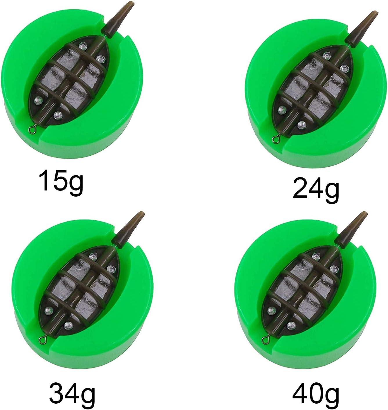Carp Fishing Inline Method Feeder Set with Quick Release Moulds