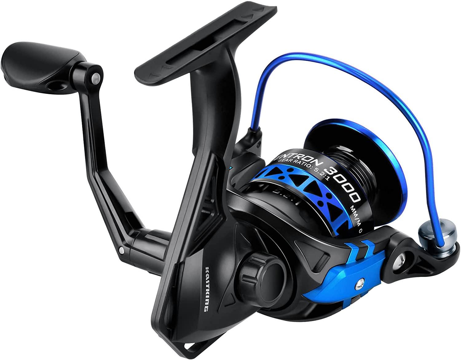 KastKing Summer and Centron Spinning Reels, 9 +1 BB Light Weight, Ultra  Smooth Powerful, Size 500 is Perfect for Ultralight/Ice Fishing. Style: E