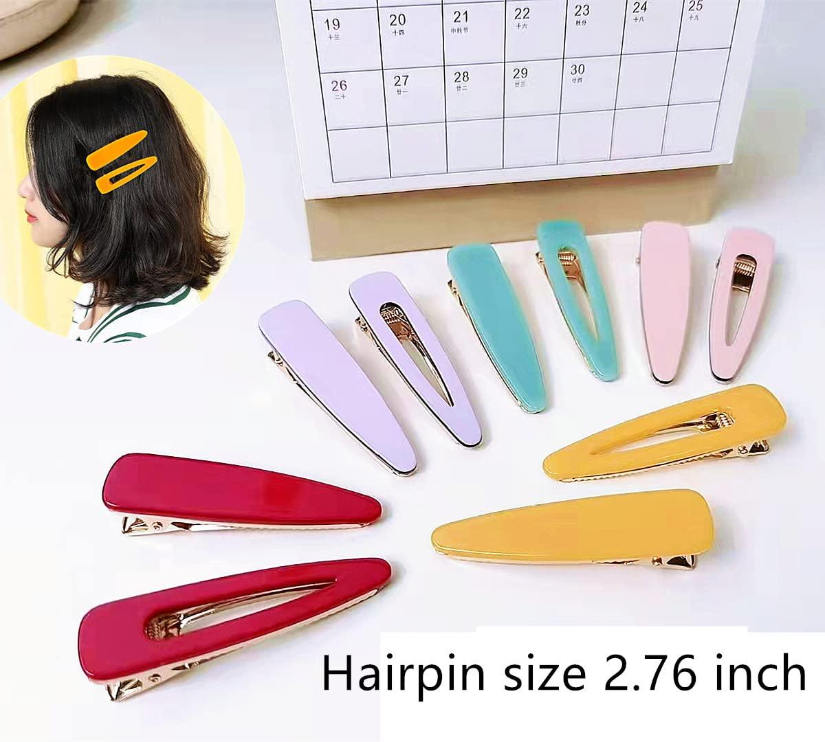 Retro one-word acetic acid small clip, catch bangs with broken hair clip  cute fashionable hair clip side clip hair accessories