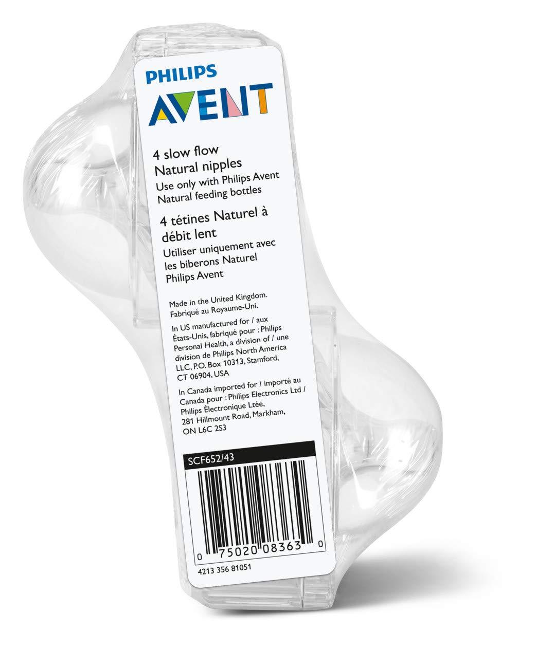 Philips Avent 4pk Natural Response Bottle Nipple - Flow 1 : Target