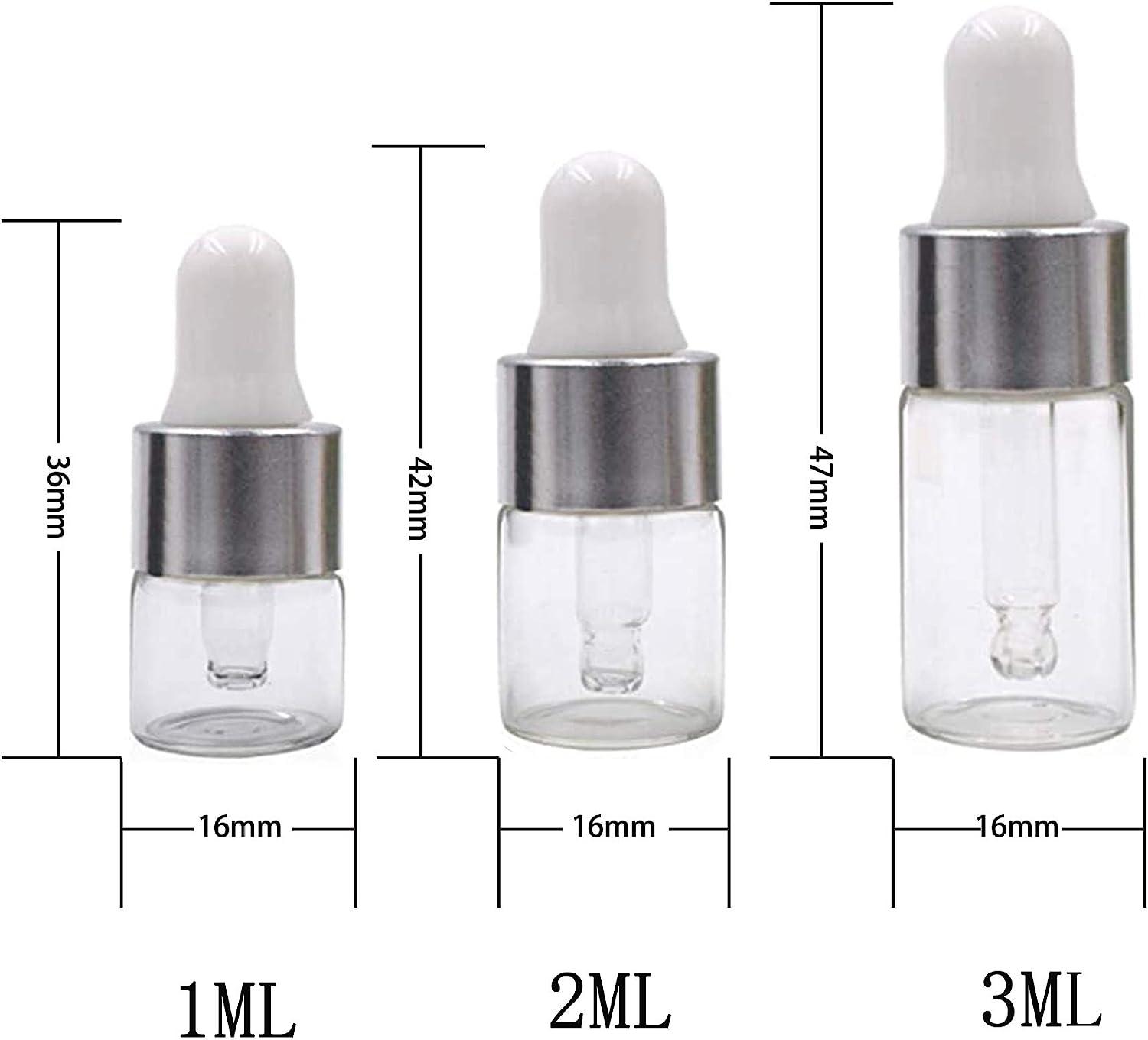 1ml 2ml X 100 Empty Mini Perfume Sample Vials Perfumes Bottle