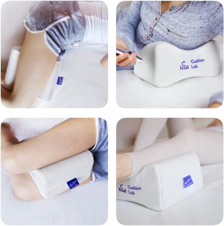 Memory Foam Knee Leg Pillow For Side Sleeper Sleeping Cushion Back Pain  Relief
