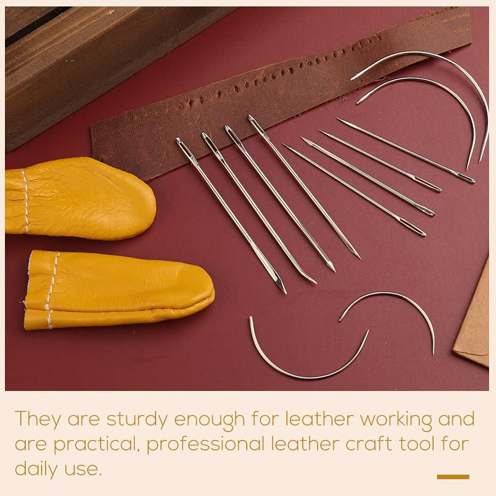 Heavy Duty Hand Sewing Needles Kit Leather Needles Hand - Temu