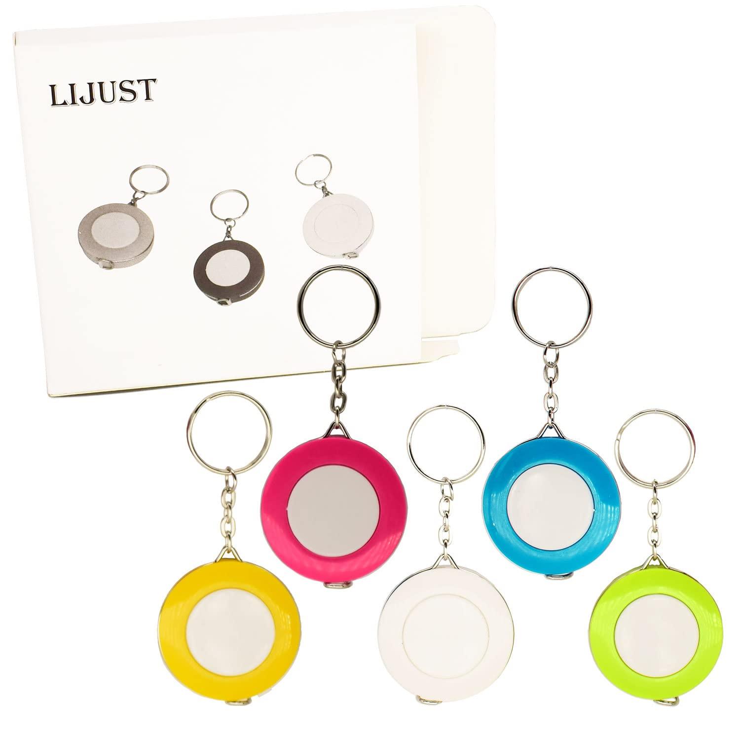 LIJUST 150 cm/60 inch Retractable Measuring Tape for Body Double Sided Soft  Tape Measure for Body Sewing Fabric Tailor Cloth Craft Measurement Tape 5  Pack(blue, white, green, deep pink, yellow)