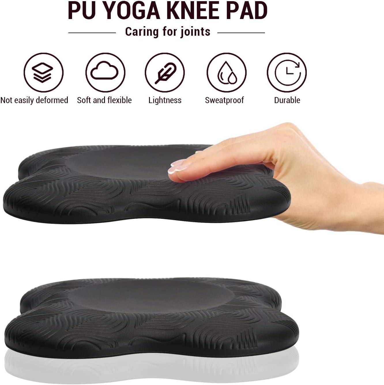 Yoga Knee Pad Cushion, Thick Foam Yoga Kneeling Pad, Anti Slip Yoga Support  Pad, Foam Pilates Kneeling Pad, Sports Balance Cushion for Protecting Knee,  Ankle, Elbow, Hand，and Head-2 Packs price in Saudi