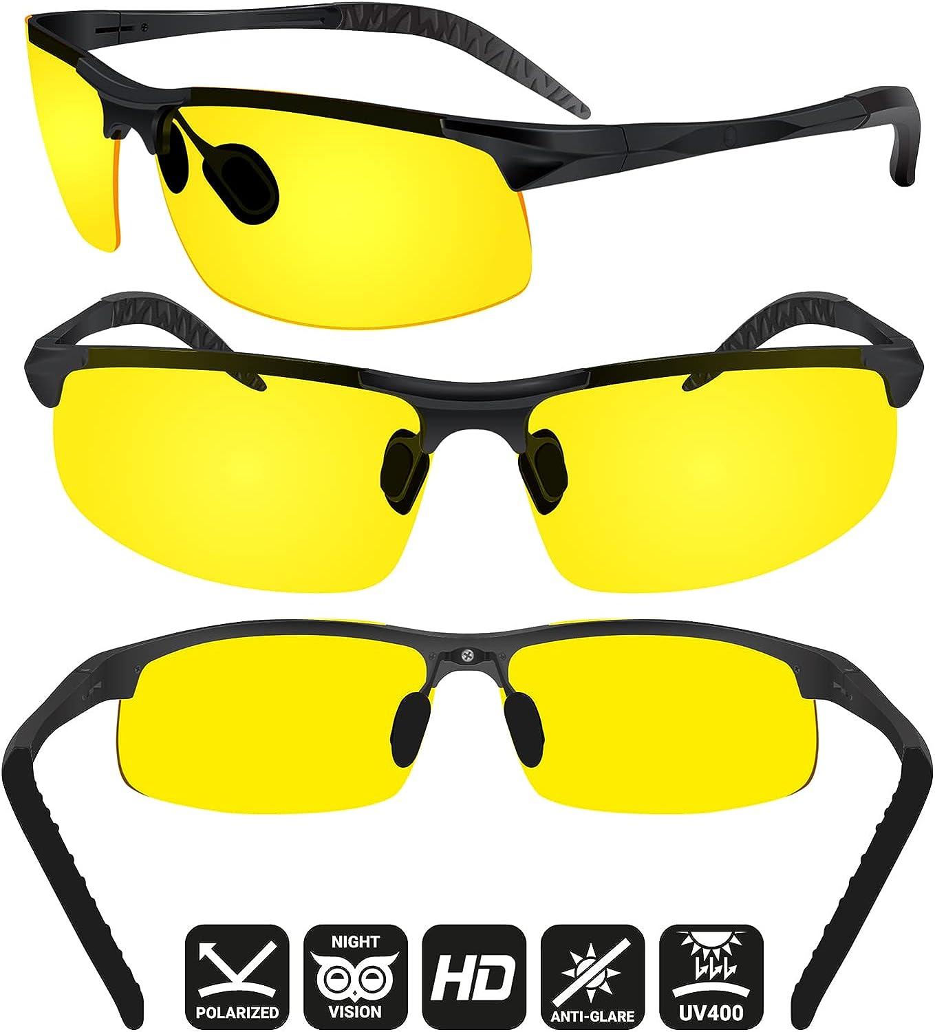 Night Driving Glasses Anti-Glare, High Definition Vision Clarity Lens  Polarized
