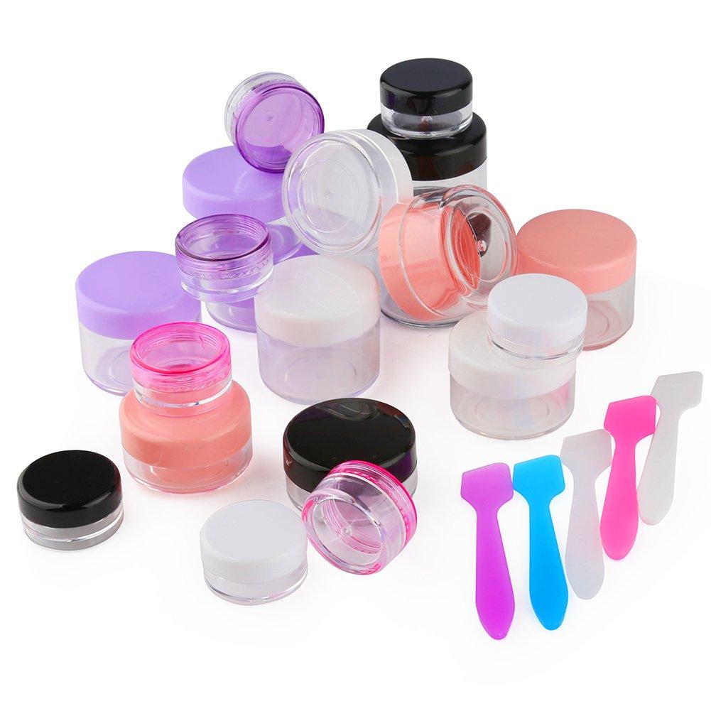 20 Pieces Small Clear Plastic Storage Containers with Lids for