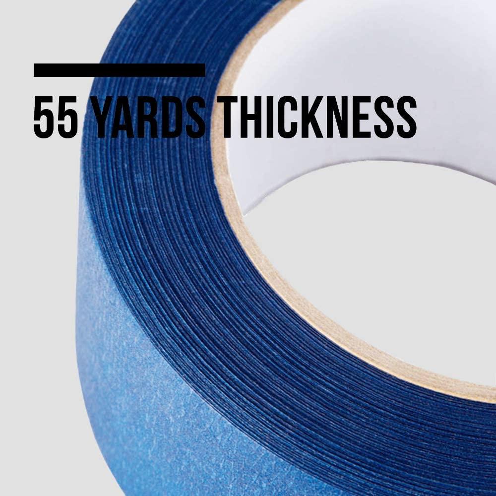 Lichamp 10-Piece Blue Painters Tape 1 inch Blue Masking Tape Bulk Multi  Pack 1 inch x 55 Yards x 10 Rolls (550 Total Yards)