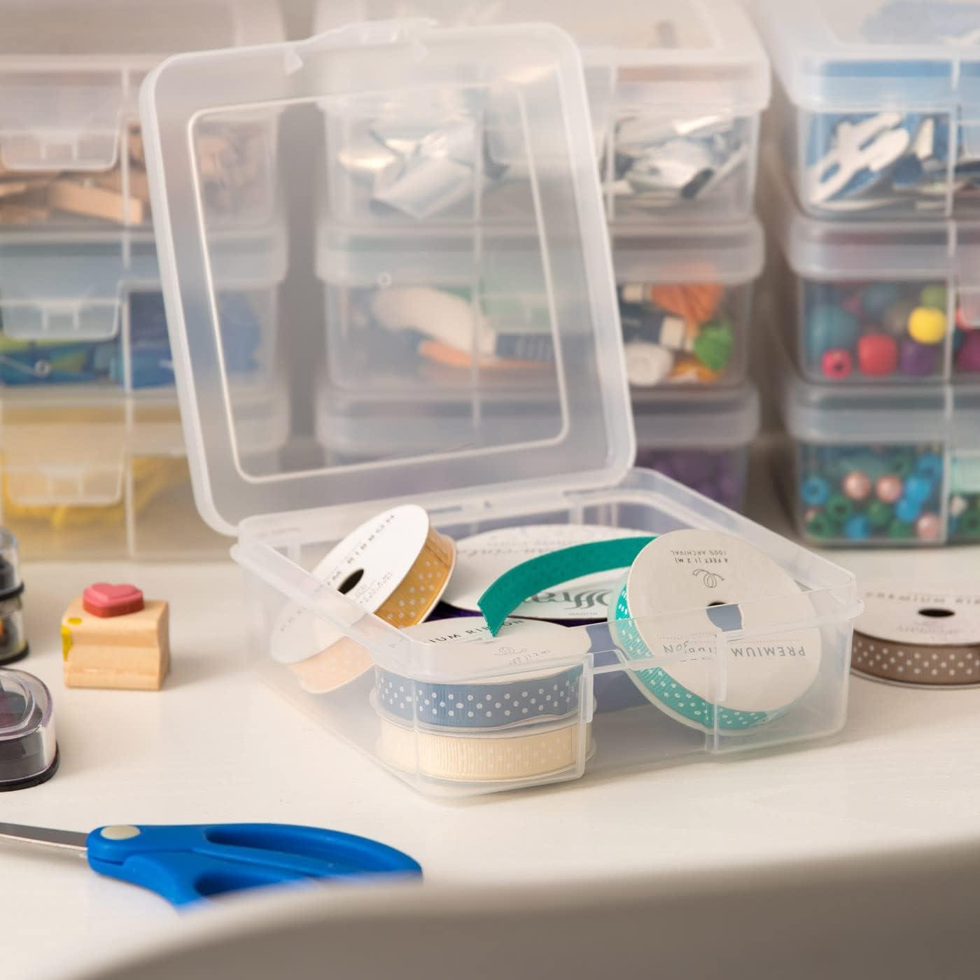 Small Plastic Hobby Art Craft Supply Organizer Storage Box with Snap-T –  Loomini
