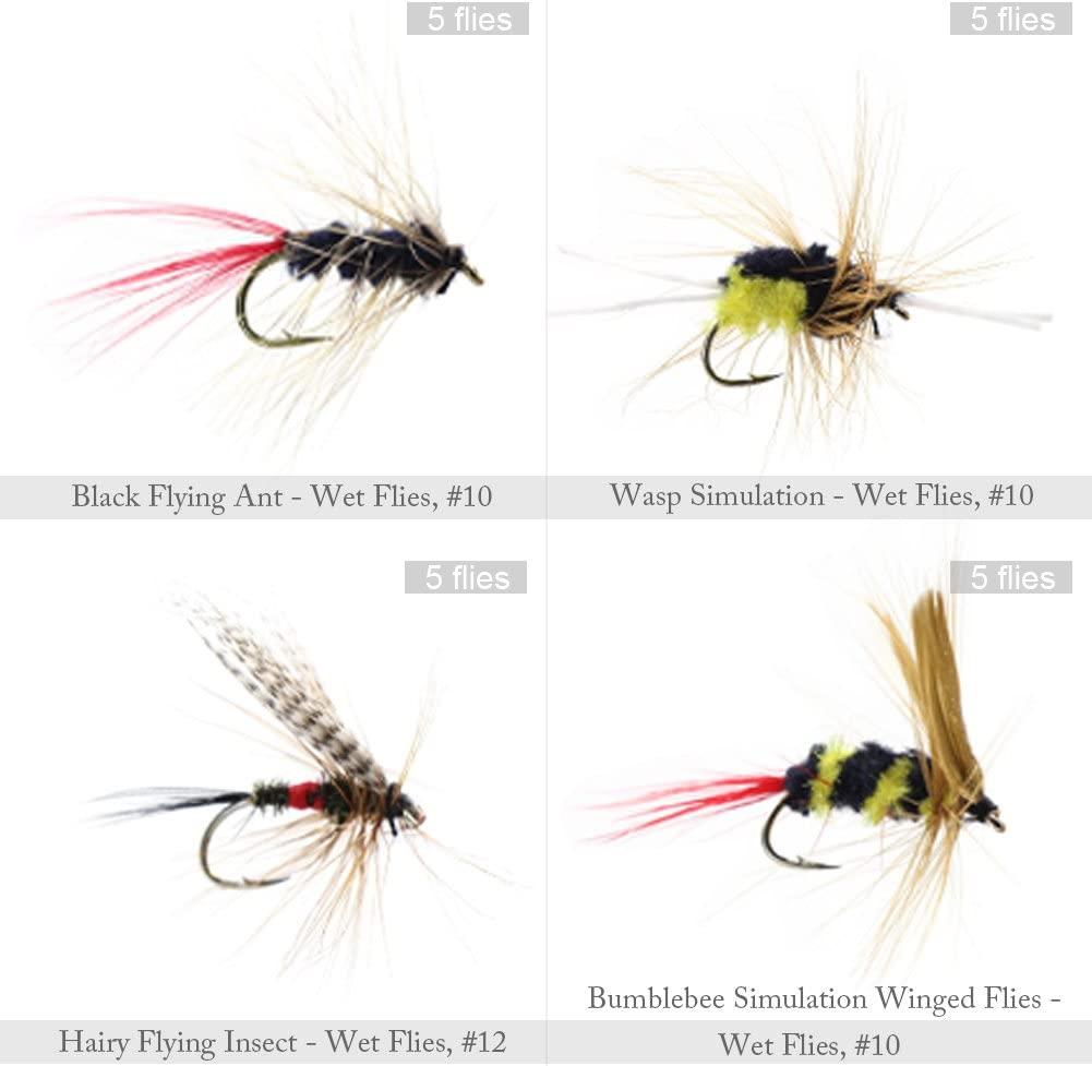 5Pcs Artificial Floating Fly Fishing Flies High Simulation Flies