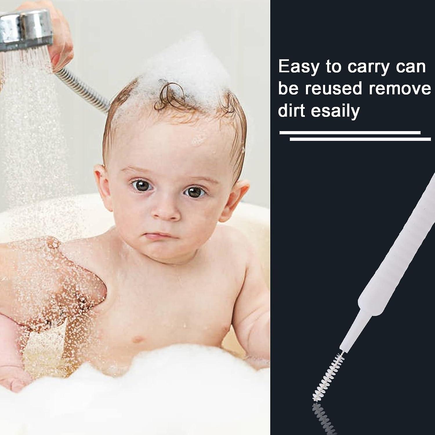 TCOTBE 50 Pieces Anti-Clogging Shower Dredge Brush Shower Nozzle Brush Mini Shower  Head Cleaning Brush