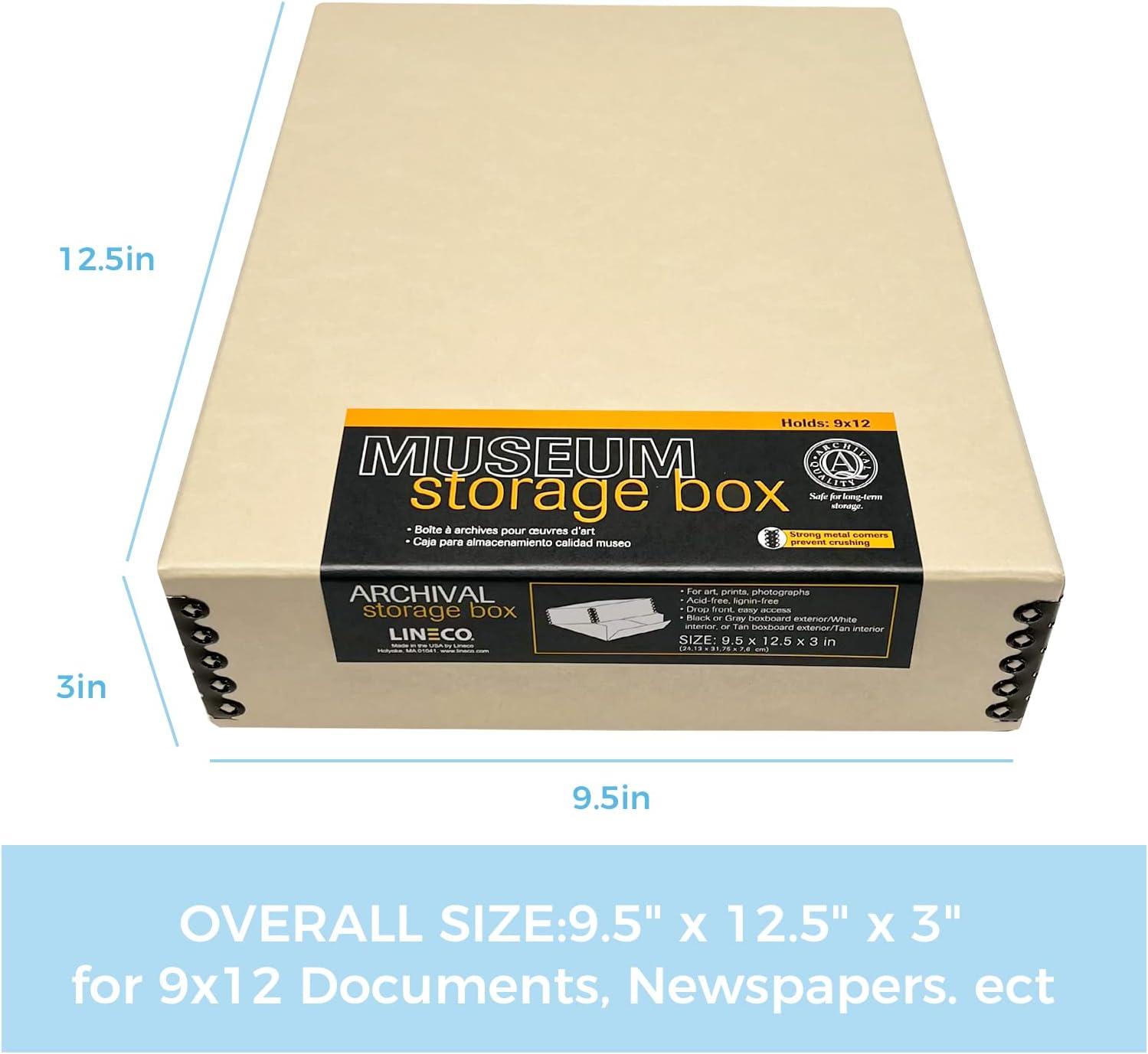  Lineco, Archival Storage Cartons, Ready-To-Assemble