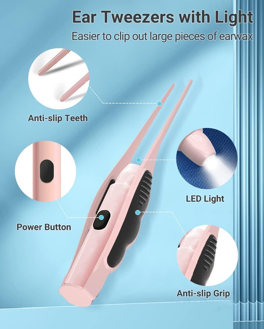 SG] USB Ear Wax Removal with Light for kids Ear Digger Cleaning Kit Ear  Cleaner for Pets Ear Spoon