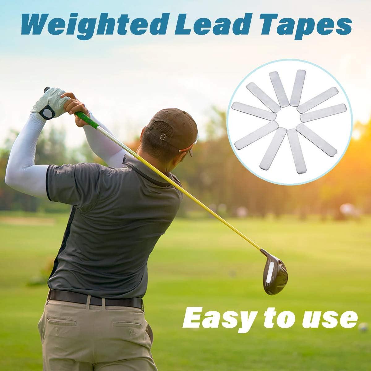 12 Pieces Adhesive Golf Lead Tape, Add Power Weight Strips To Golf Club  Tennis Racket Golf Accessory