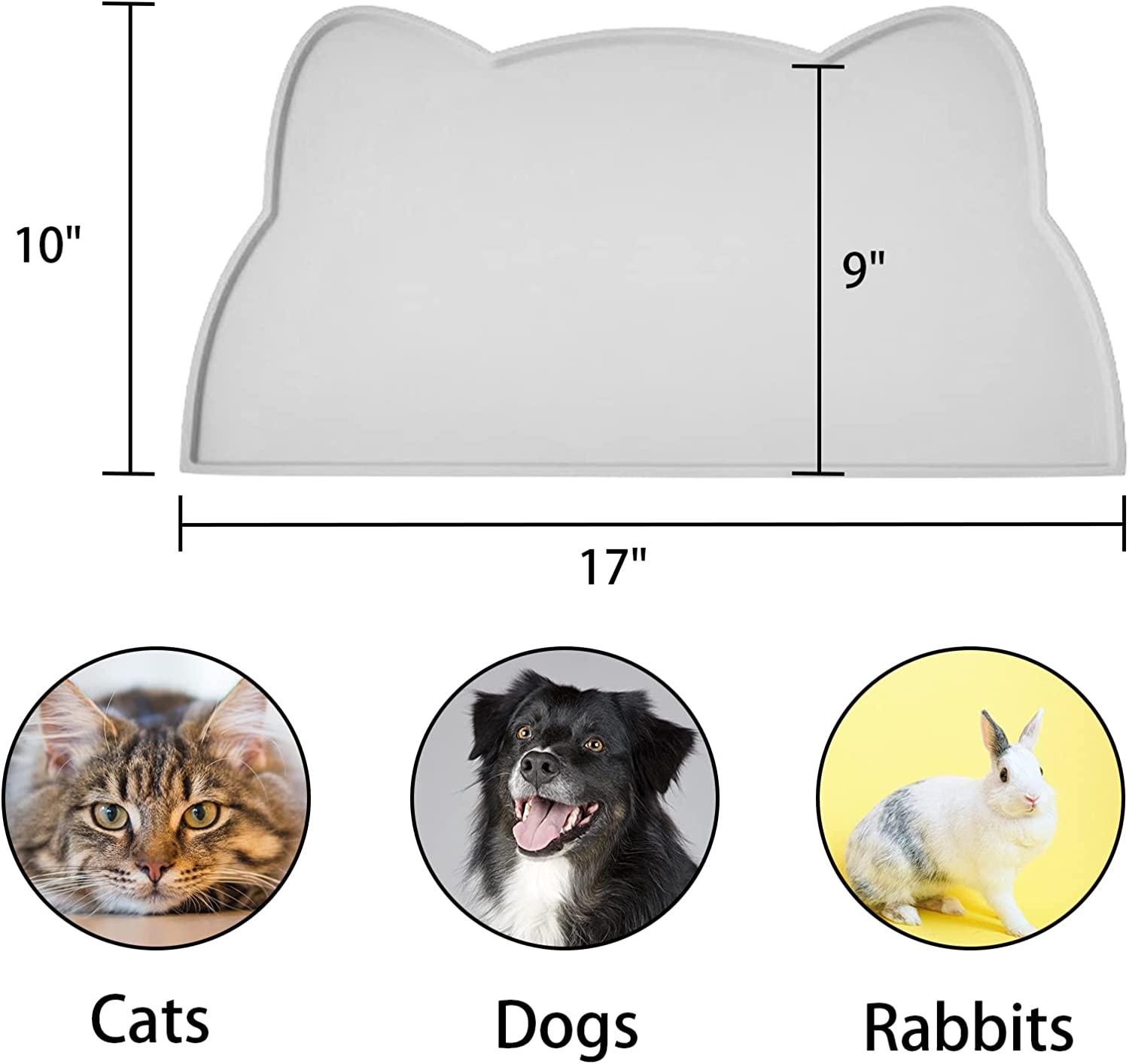 Silicone Pet Feeding Mat For Cat And Dog, Prevent Spillage And