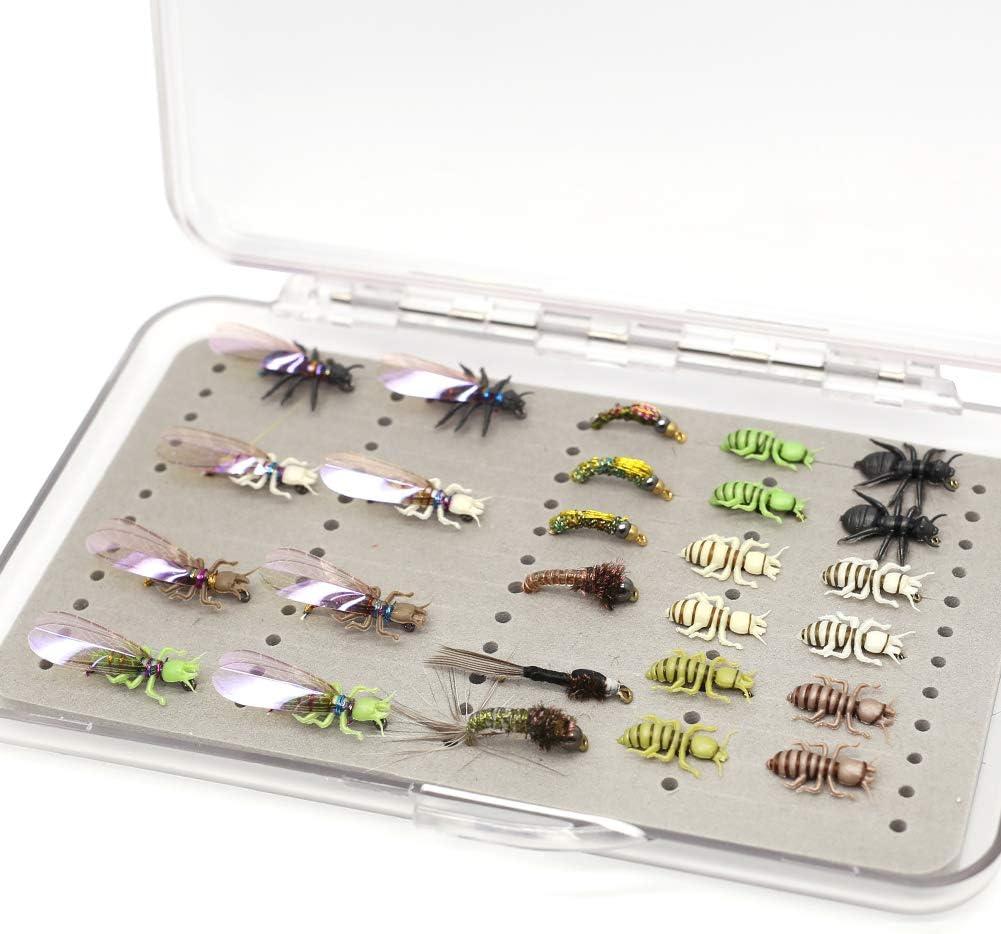 Dry Wet Fly Fishing Flies Realistic Rainbow Trout Flies Hand Tie Lures Kits  12/16Pcs Fly Fishing Collection