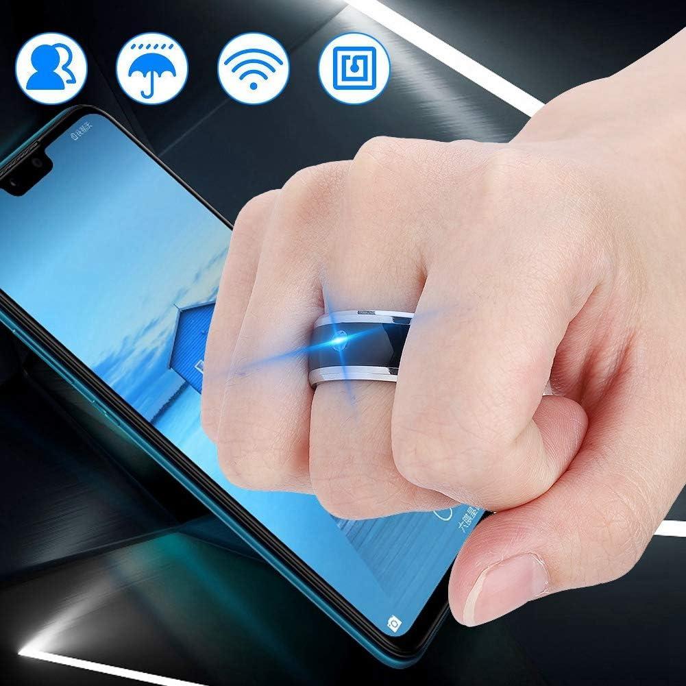 Smart Ring, NFC Smart Ring Metal Ring, Easy to use for Mobile Phone(size13)