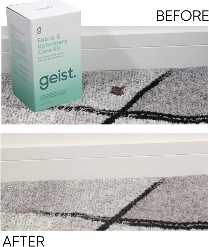 Geist. Fabric Cleaner & Stain Remover, For Alcantara & cloth car interior,  sofa, furniture, carpet, rug, clothes, Plant based, Suitable for cotton,  wool and artificial fibres