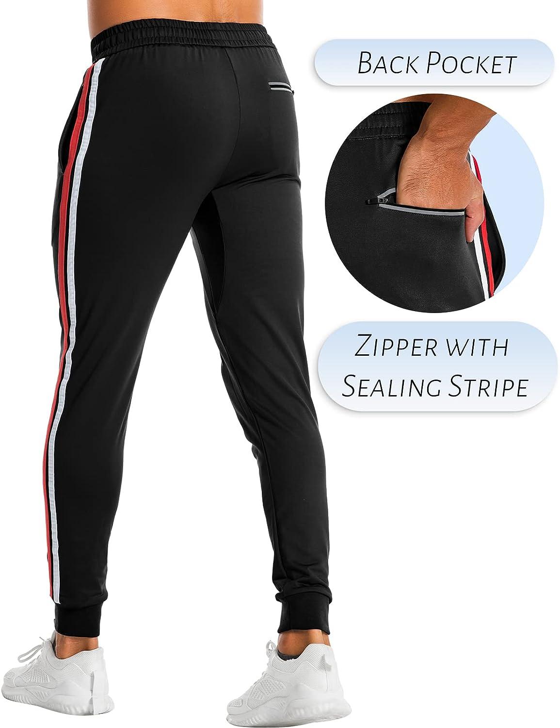 Men Slim Fit Long Casual Sport Pants Gym Trousers Running Joggers Gym  Sweatpants 
