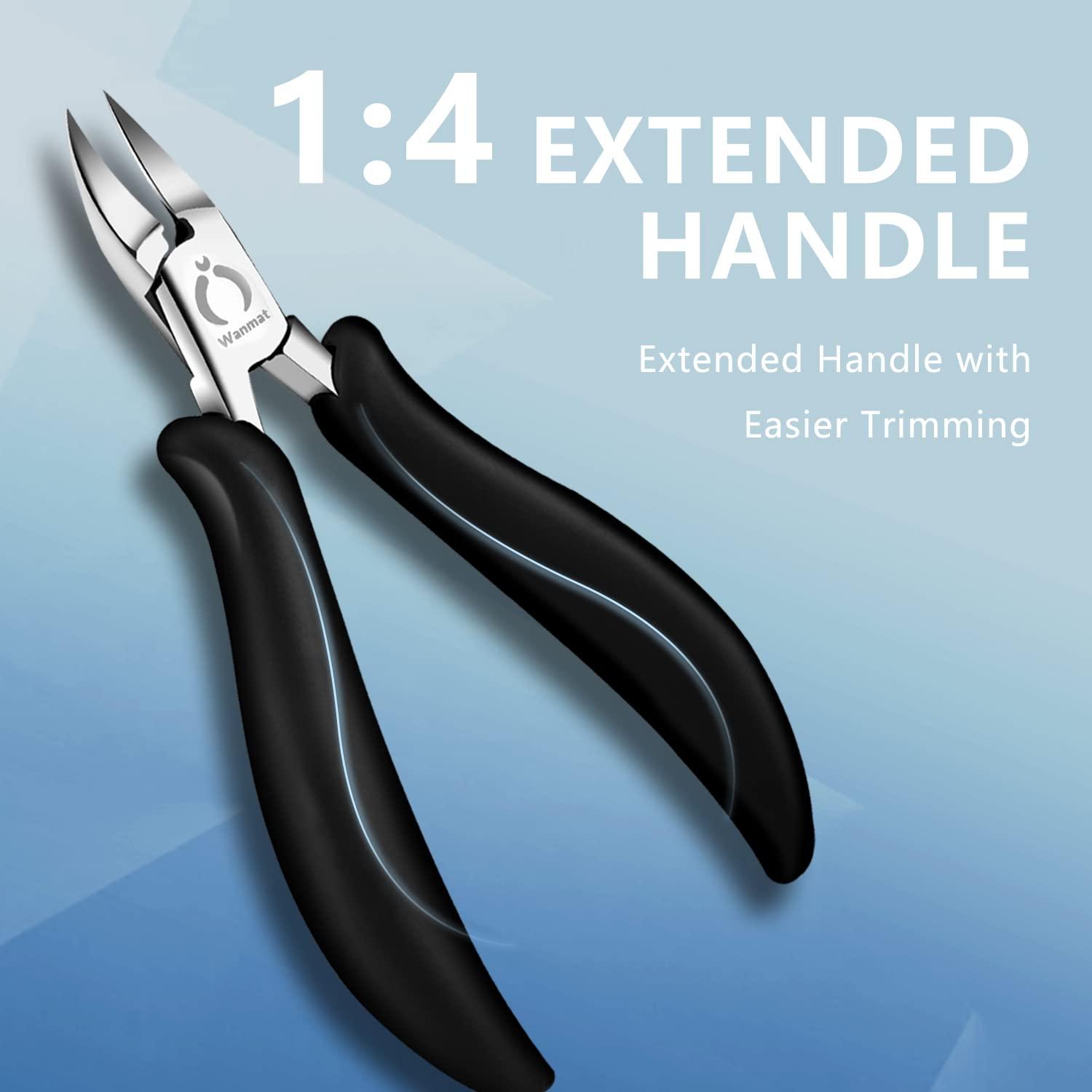 Toenail Scissors for Seniors  Long Stainless Steel 8 1/4 Inch
