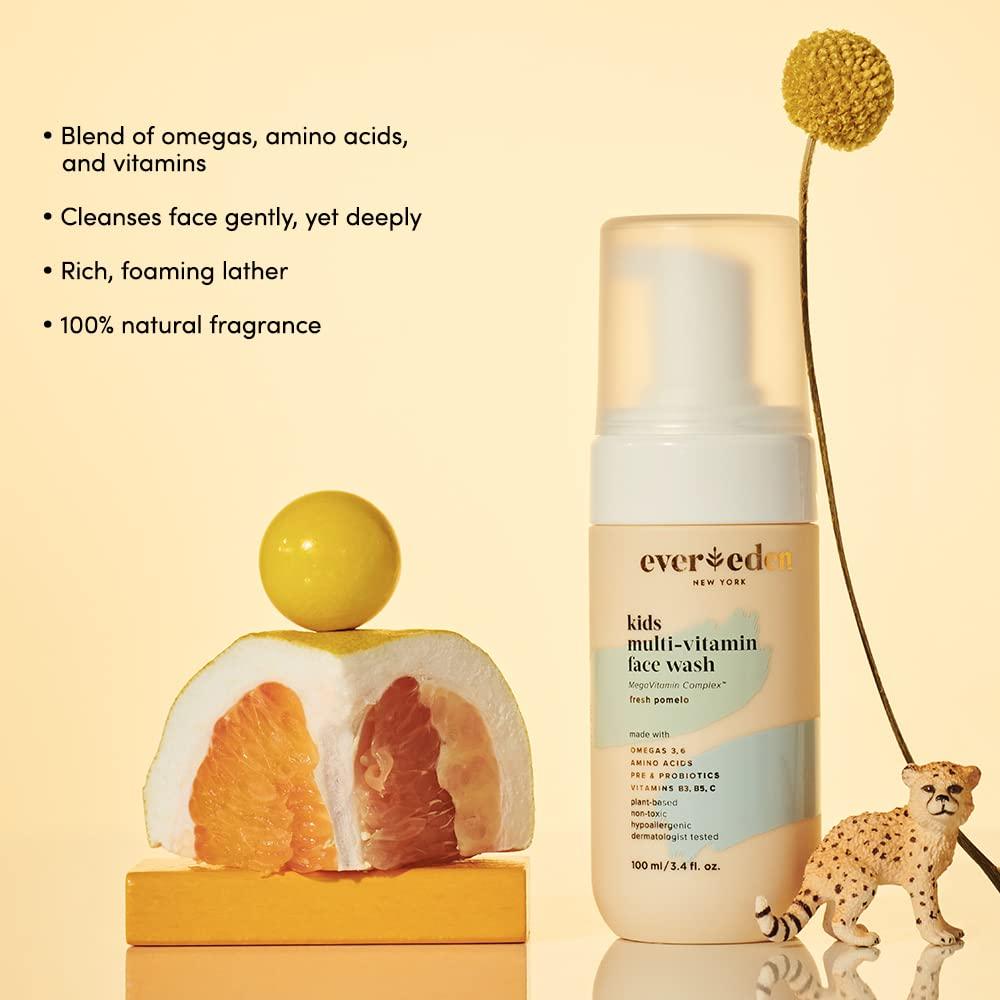 Evereden Kids Fresh Pomelo Face Cream, 1.7 oz | Plant-Based & Natural |  Clean Non-Toxic Moisturizer | Multi-Vitamin Skin Care