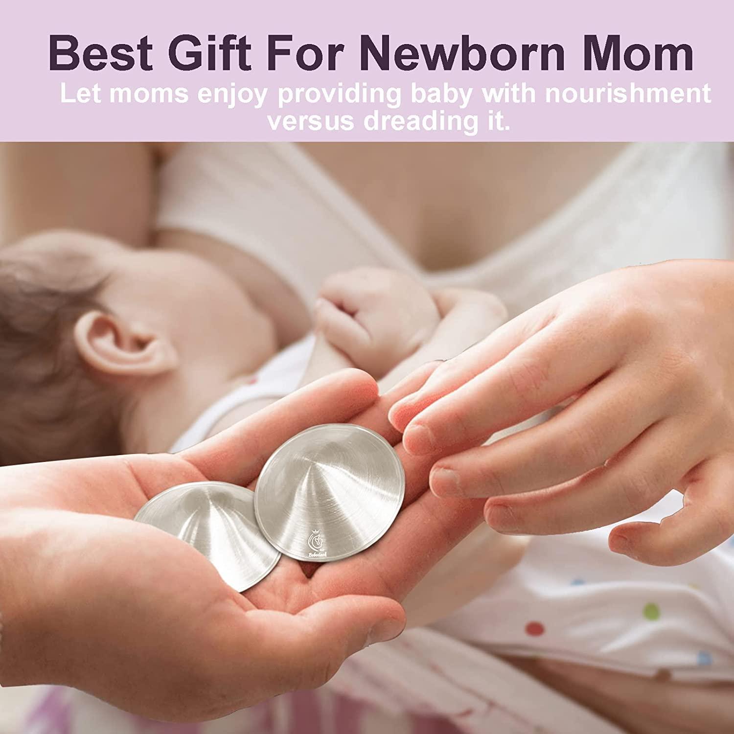 Silver Nursing Pads - Nipple Shields for Nursing Newborn - Newborn Essentials Must Haves - Soothe Your Nursing Nipples - The Original Silver Nursing