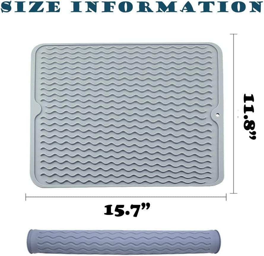 Silicone Pet Food Mat Waterproof Dog Bowl Mat Cat Pad Feeding Placement  Tray to Stop Food