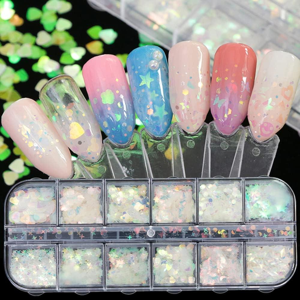 Clearance! Ultra Thin Colourful Round Nail Sequin Holographic Nail Glitter  for Nail Art Decoratio Face Eyes Body DIY Crafting 