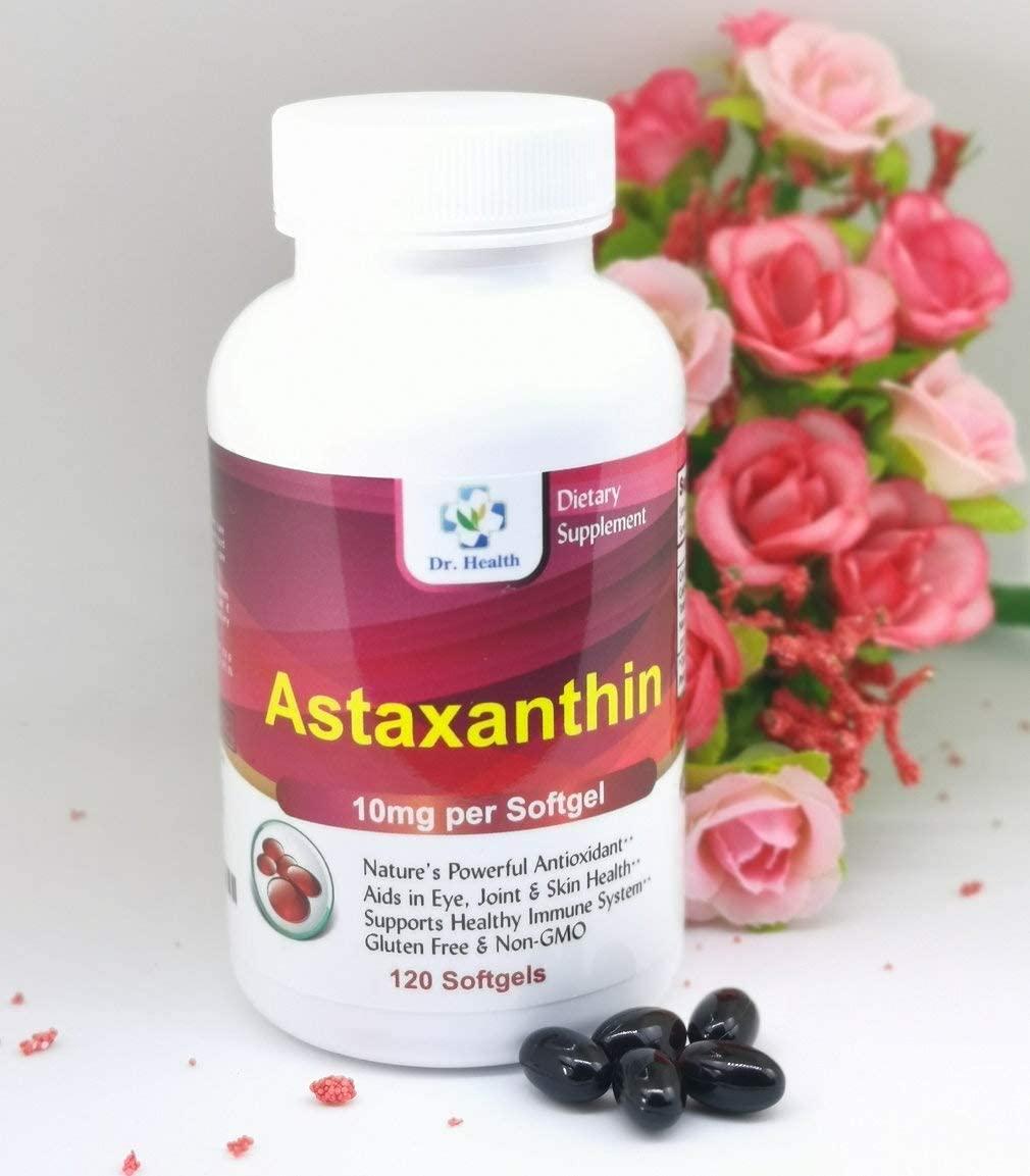 Astaxanthin 10mg 120 Softgels Powerful All Natural Antioxidant And Carotenoid High Purity Extra 