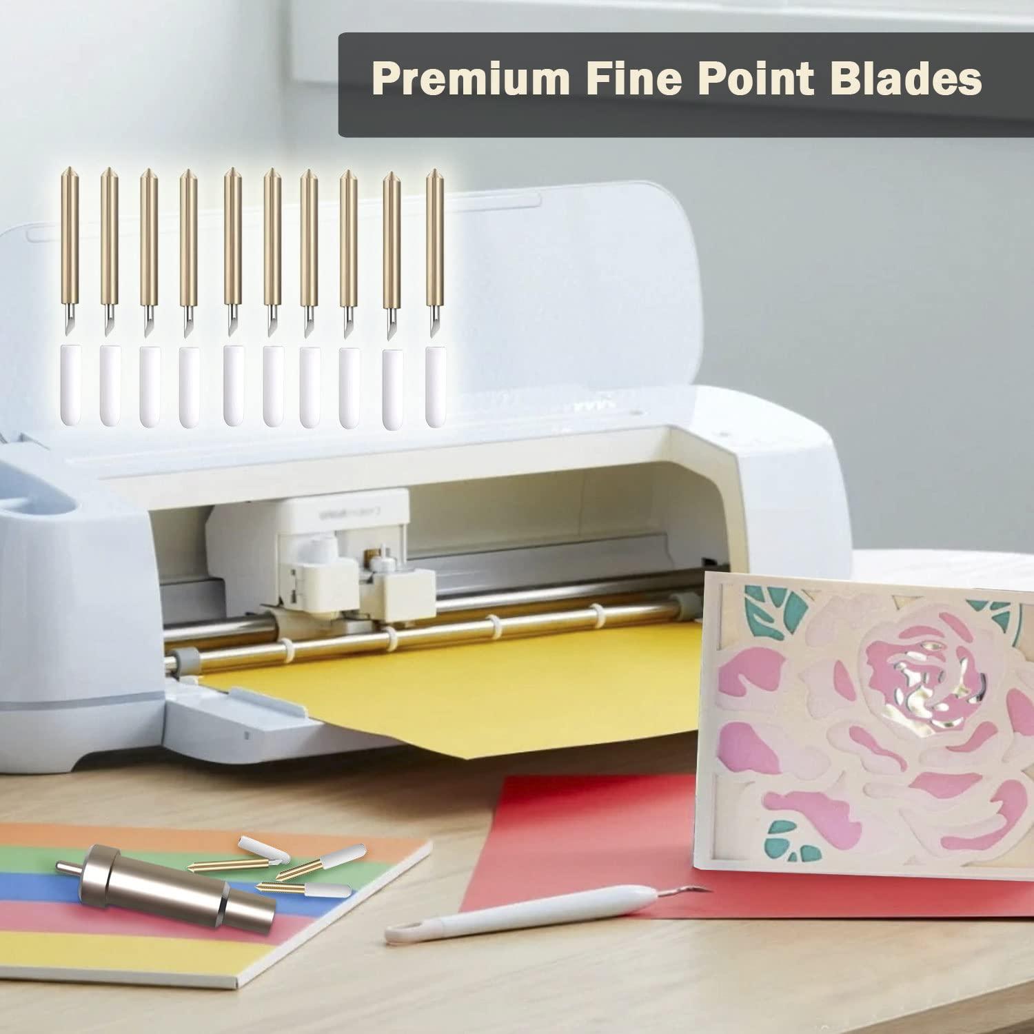 2 PCS Premium Fine Point BladeCompatible with Cricut Explore Air 2/Explore  3, Replacement Cutting Blades Compatible with Cicut Maker/Maker 3, Can Cut
