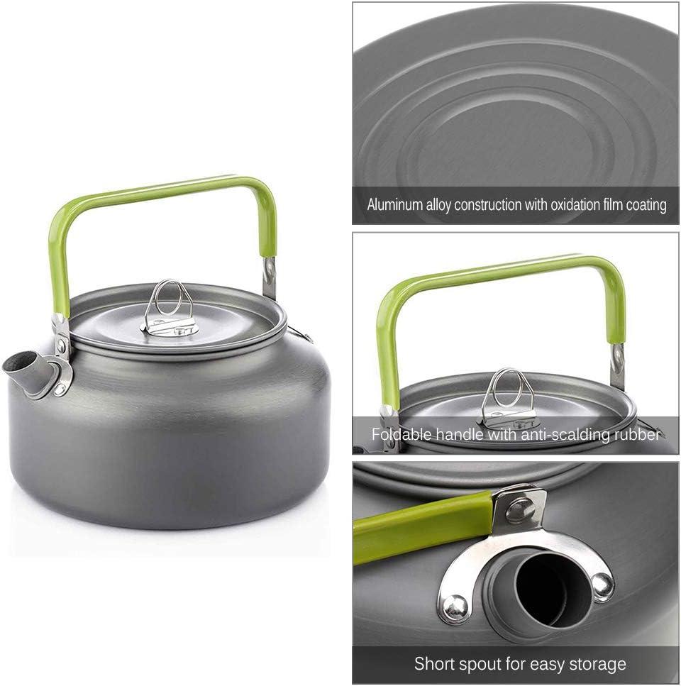 1.2l Aluminum Outdoor Camping Tea Pot, Portable Hard Oxidation