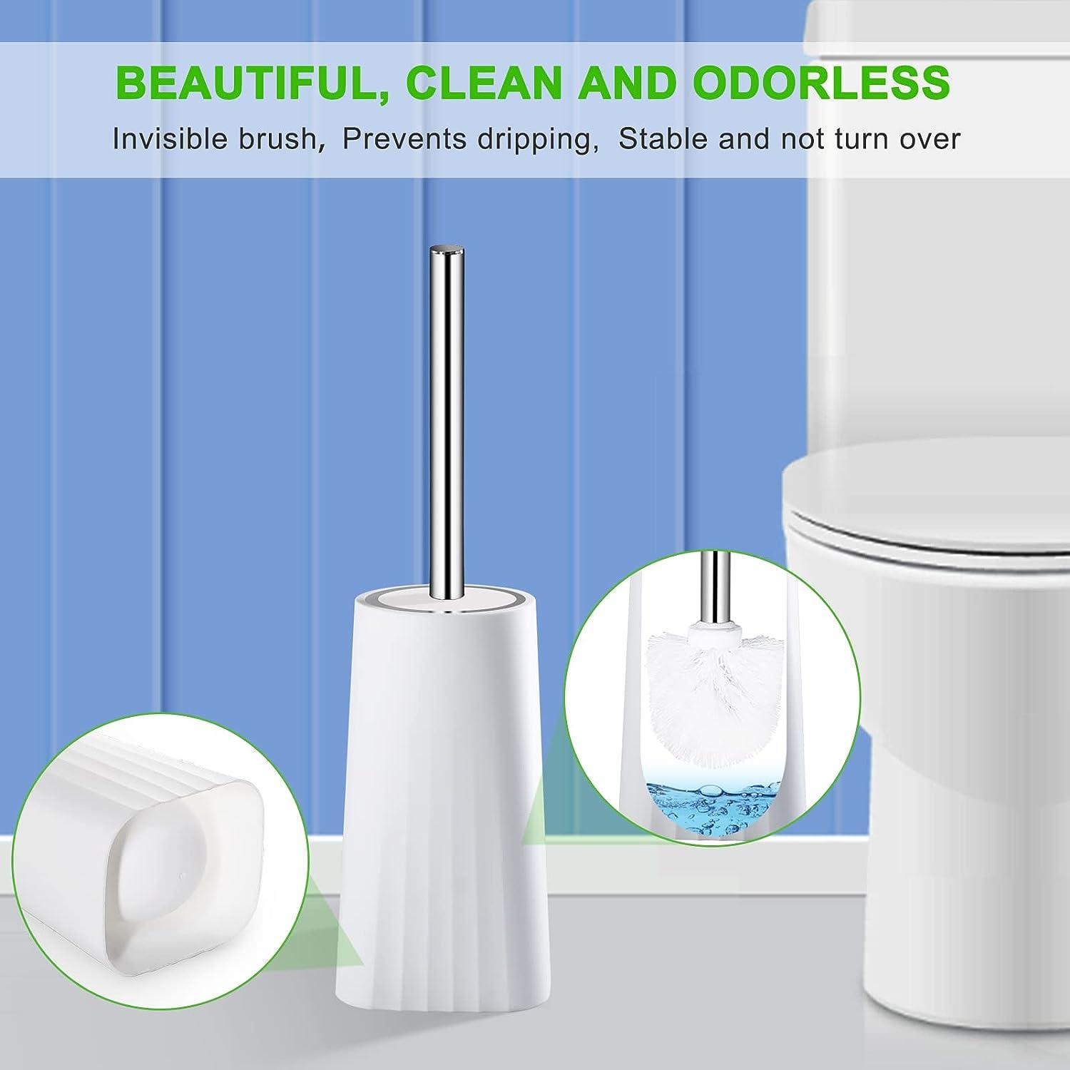  Toilet Brush and Holder, Compact Size Toilet Bowl