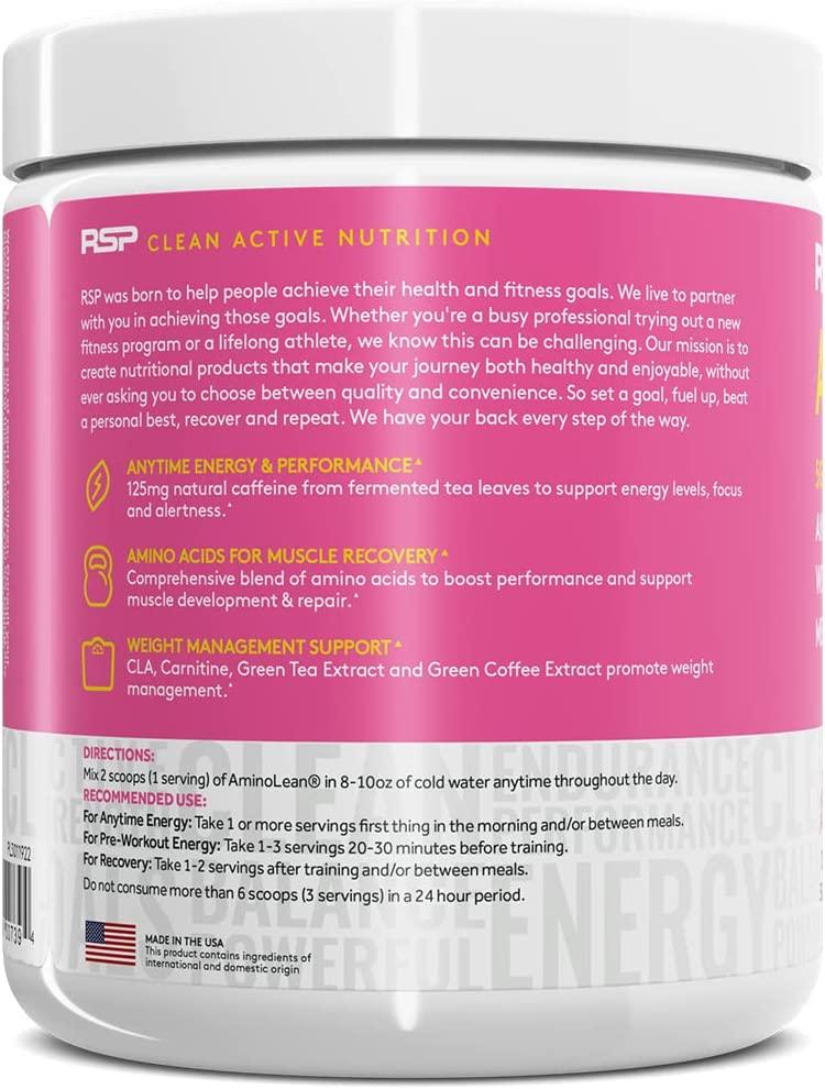 AminoLean Pink Lemonade Pre Workout by RSP Nutrition – AminoLean