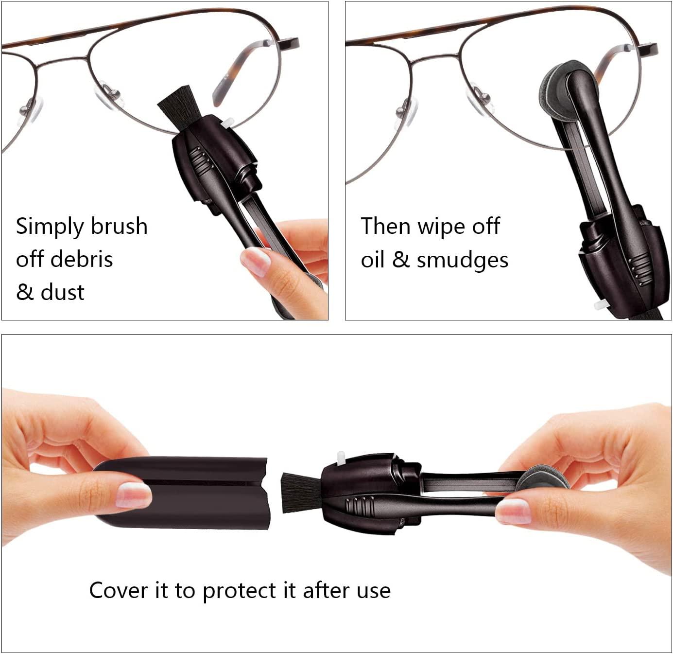 Eyeglass Cleaner Tool, 1Pcs Eyeglass Lens Cleaner, Eye Glass Cleaner  Glasses Cleaning Kit, Scratch Remover for Eyeglasses, Efficient and Durable  Carbon Microfiber Technology: Buy Online at Best Price in UAE 