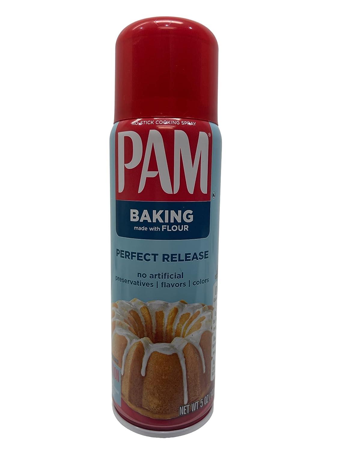 PAM Perfect Release Non Stick Cooking Baking Spray Made with FLOUR - 5 Oz  Can