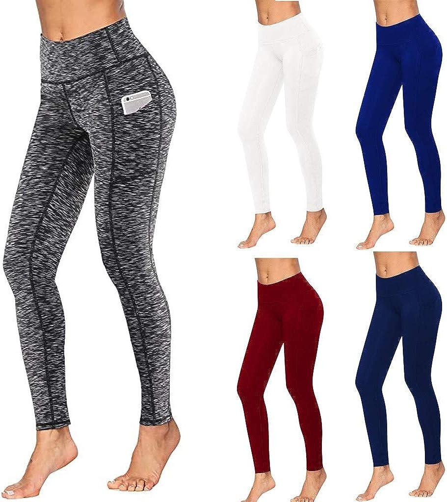 VEZAD Women's Butt Lifting Anti Cellulite Leggings High Waisted