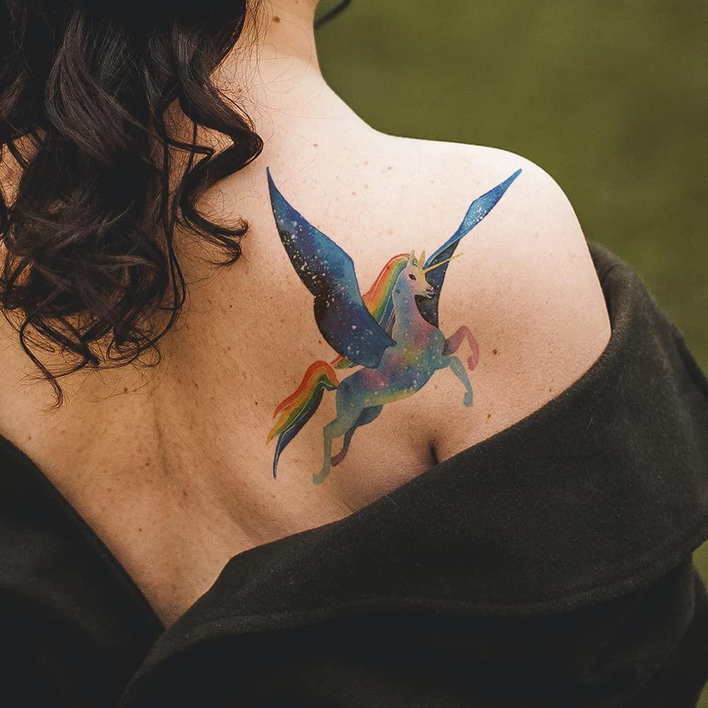 Reworked Pegasus tattoo by @eternal_ink_beaugency #incredibletattoo  #wonderfultattootalent | Pegasus tattoo, Body art tattoos, Horse tattoo  design