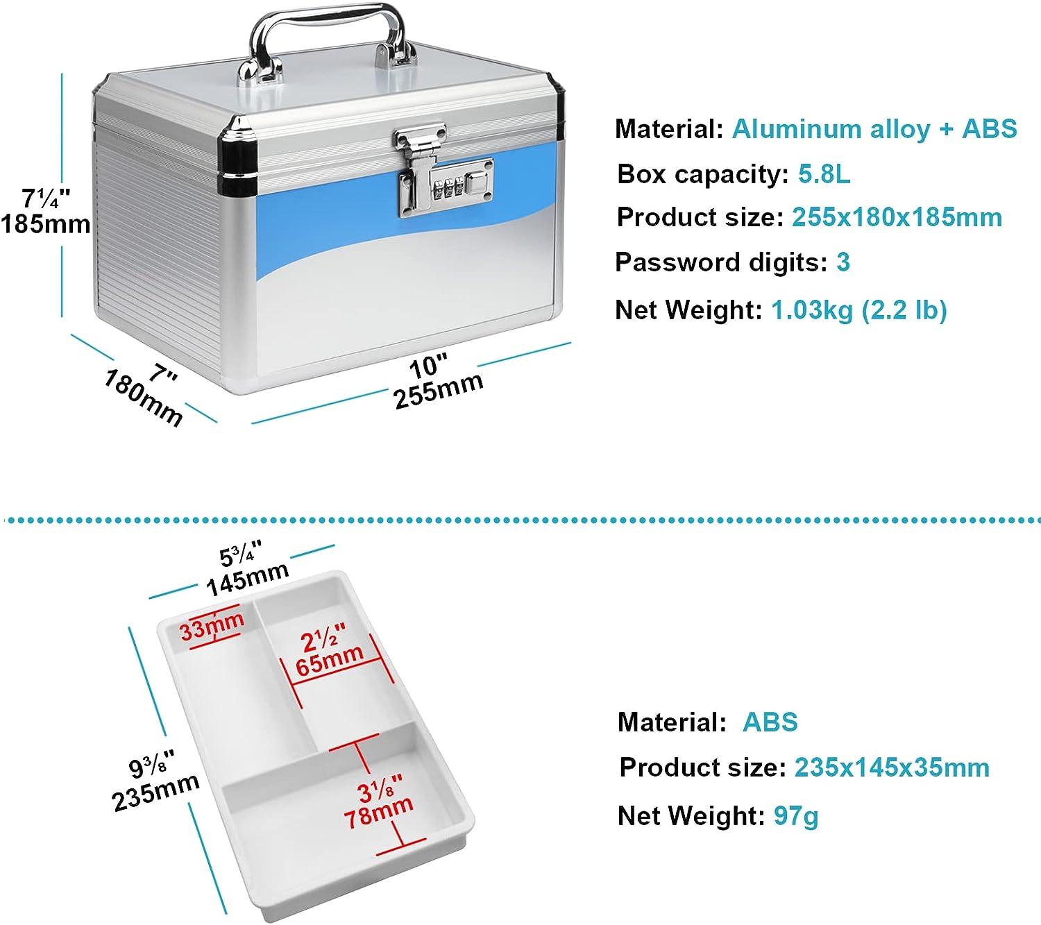 Medicine Lock Box for Safe Medication Storage - Childproof