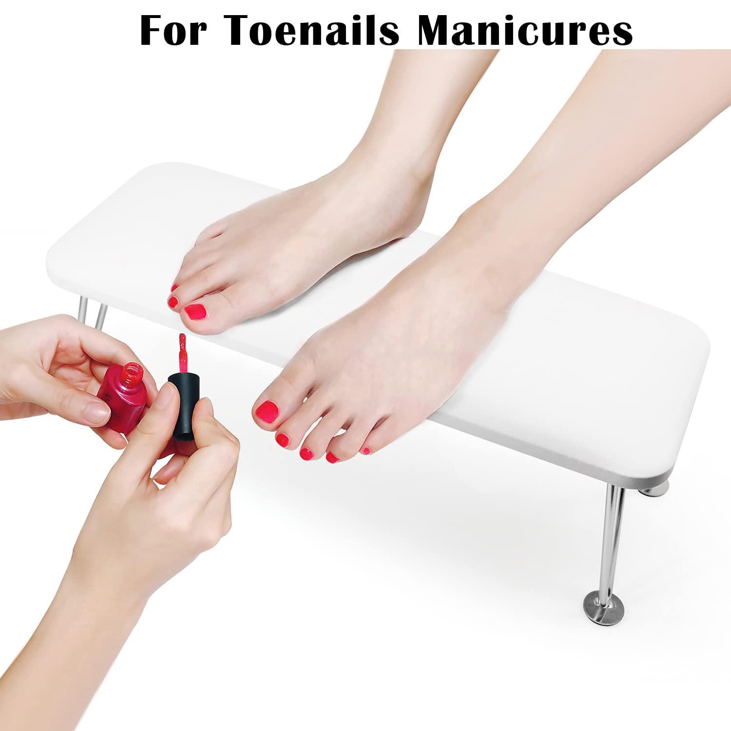 Foldable Nail Arm Rest, Pu Leather Nail Hand Rest For Nails Tech With Table  Mat, Soft Hand Rest Stand For Acrylic Nail