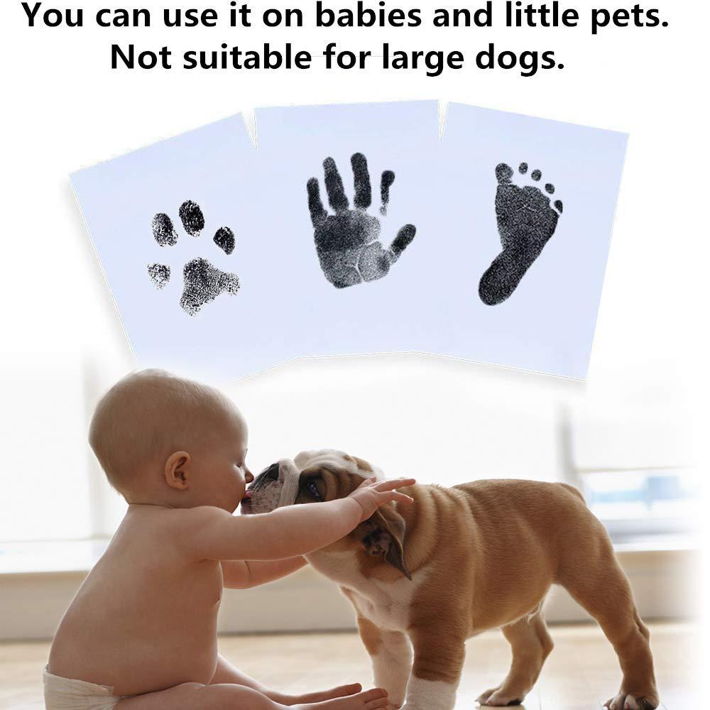 4-Pack Inkless Hand and Footprint Kit - Ink Pad for baby, Dog