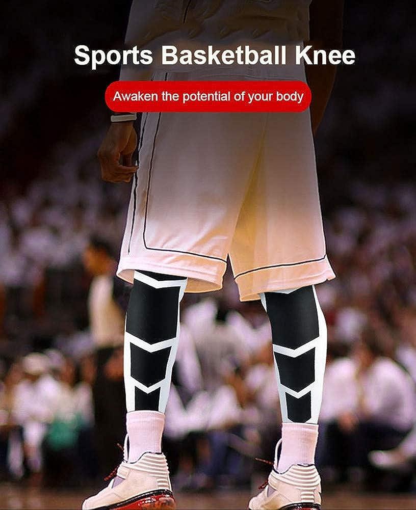 Dexlary Full Leg Sleeves Long Compression Knee Sleeves Protect Leg for Men  Women Basketball, Arthritis Cycling Sport Football Green Large