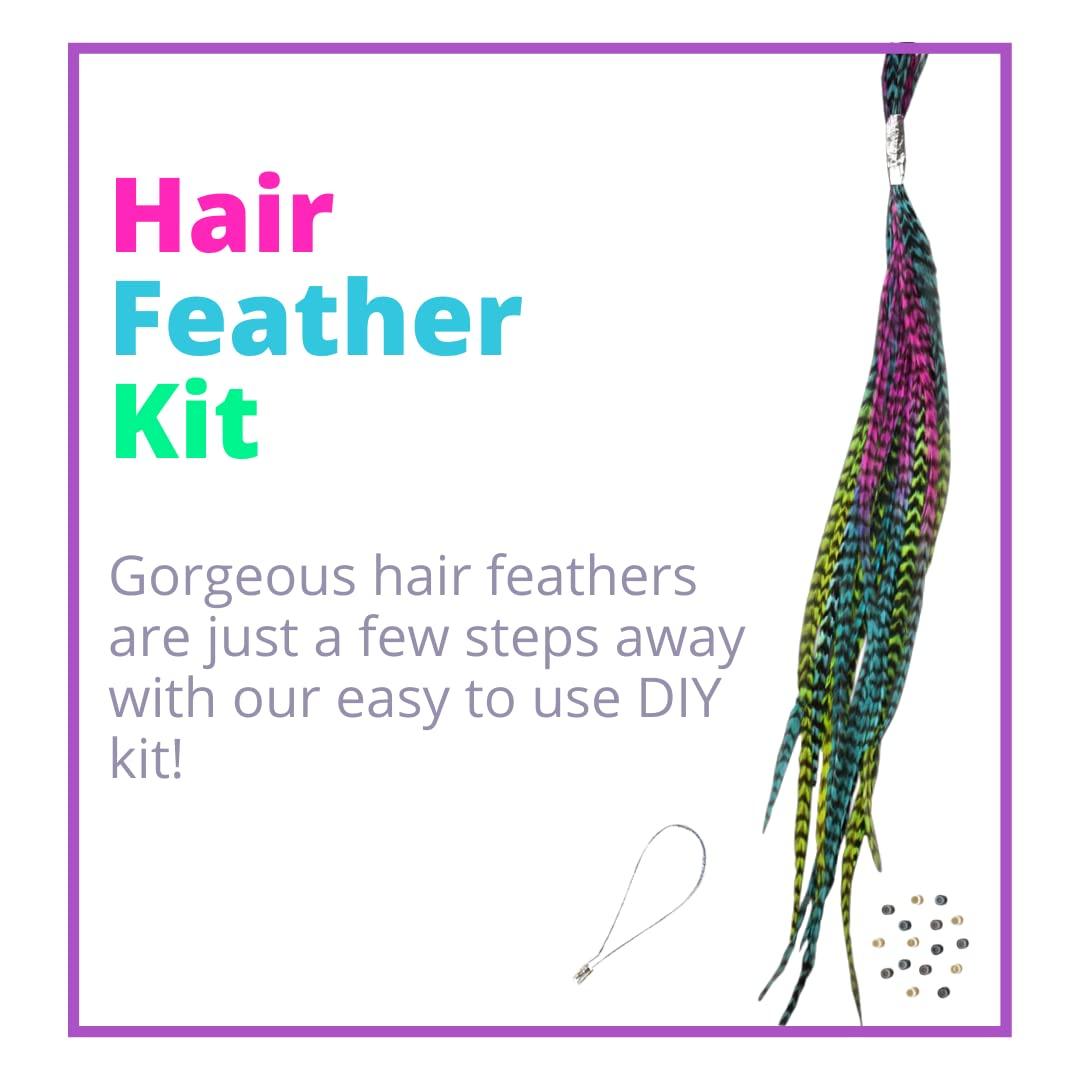 Feather Hair Extensions, 100% Real Rooster  