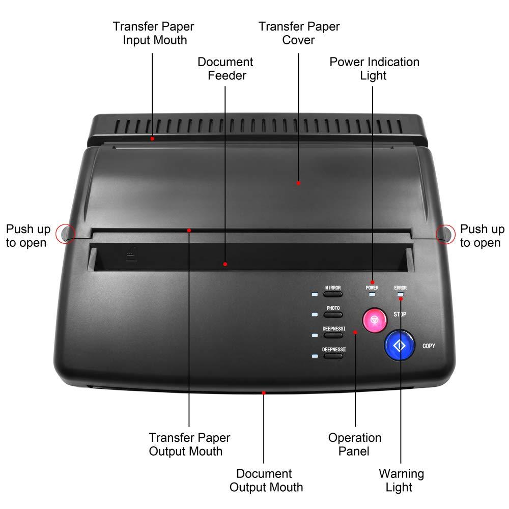 Tattoo Stencil Transfer Machine /Copier Printer Thermal Maker a4 Paper  Printer