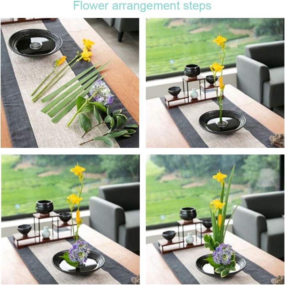 3 Pieces Flower Frogs Round Flower Arrangers Floral Fixed Tools Japanese  Flower Pin Holder Set with Kenzan Needle Straightener and Tape for Flower