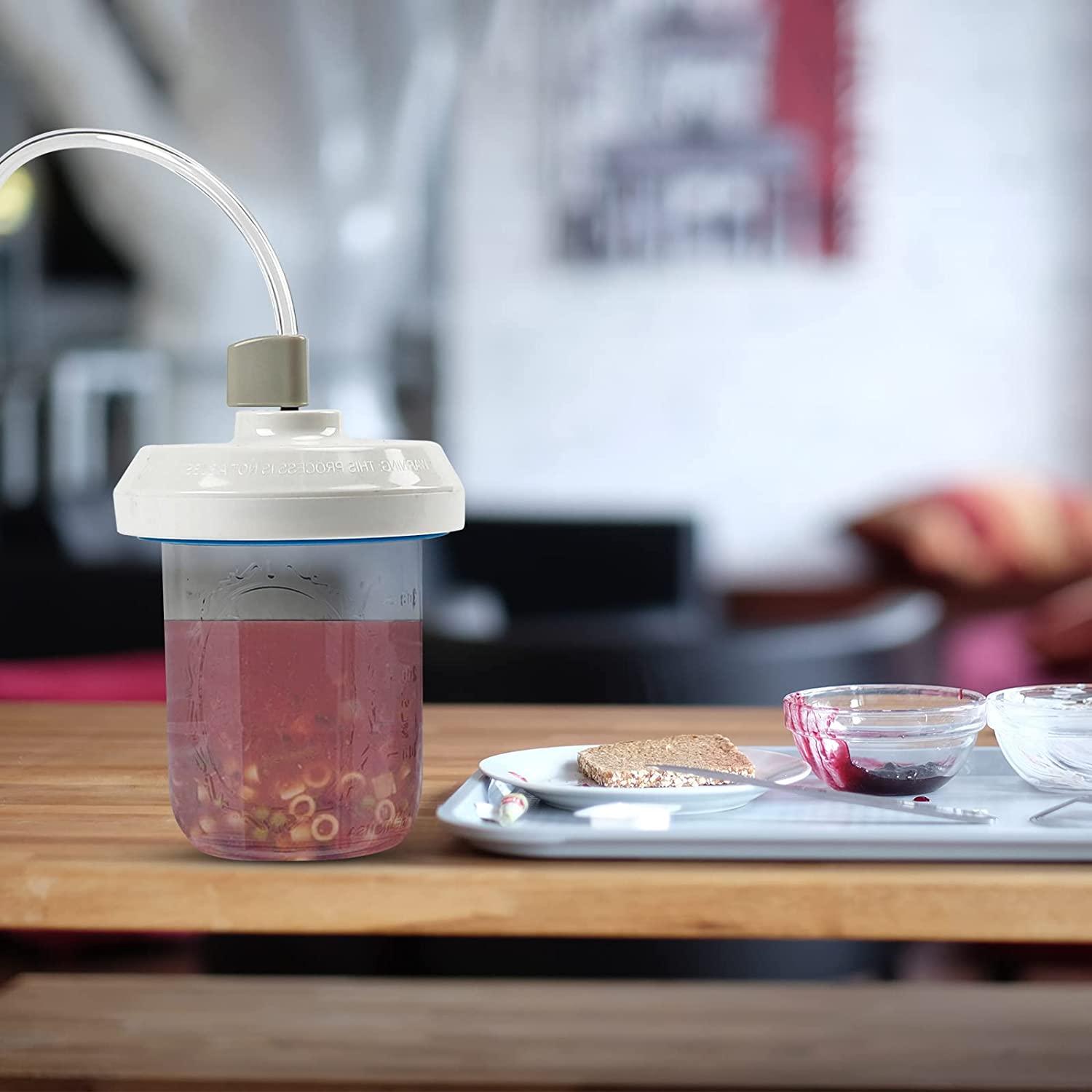 Vacuum Sealer Kit Mason Electric Jar for Jars Wide Mouth Regular Food  All-in-On