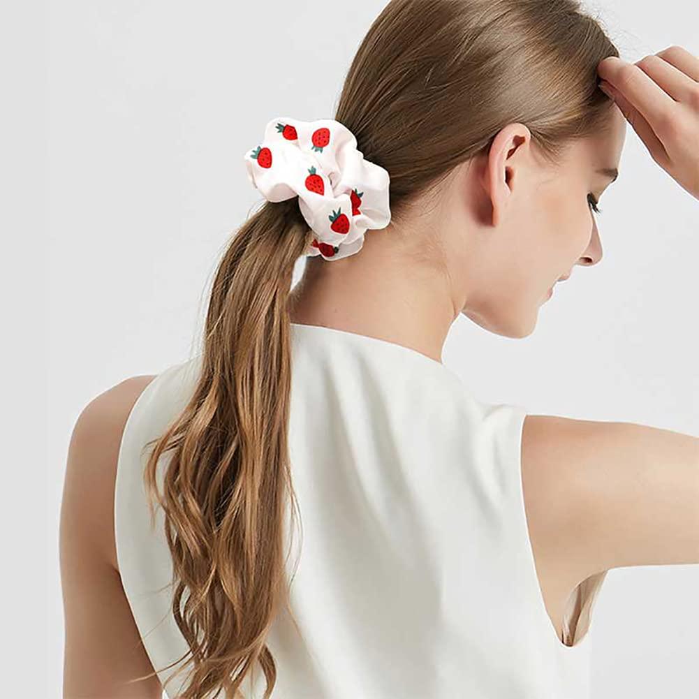 12PCS Hair Scrunchies Elastic Hair Ties Scrunchy Hair Bands Ropes Scrunchie  Set for Women Girls 